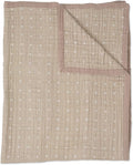 Little Unicorn Premium Quilted Throw | Super Soft, Multi-Layered Muslin XL Blanket| Great for Kids & Families (Taupe Cross)
