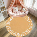 ABC Alphabet Round Rug,6ft Ultra Soft Fluffy Round ABC Rug Washable Non-Slip Baby Crawling Mat for Classroom Nursery Room Kids Room Decor