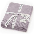 Heritage Knit Organic Swaddle Blanket for Girls - 100% Soft Luxury Cotton Knit Receving Swaddler - Warm Cozy Swaddling Blanket for Newborns Infants & Toddler (0-2Yrs - Dreamy Lilac)