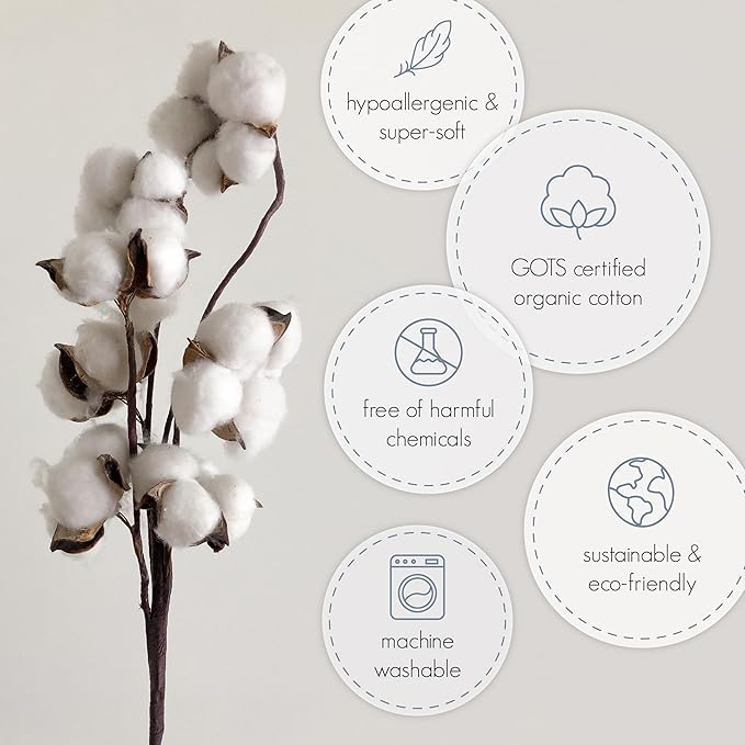 Ecolino Organic Cotton Baby Sleep Sack - 2-Way Zipper Baby Wearable Blanket - Newborn Sleeping Bag Sack - 0-6 Months - Cherry