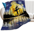 Ballet Blanket Dance Gifts for Girls Dancer Boys Woman Kids Dance Lover Throw Blankets Soft Blanket Warm Fleece Flannel Plush Blankets for Bed Sofa Couch 40"x50"