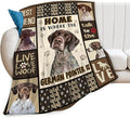 German Shorthaired Pointer Gifts & Decor: Cute Dog Throw Blanket - Soft, Warm, Cozy Fleece for Couch, Sofa, Bed - 50"x40"
