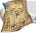 Horse Blanket Throws Horse Gifts Horses Throw Blanket for Girls Boys Kids Adults Soft Warm Cozy Fleece Blanket for Couch Sofa Bed 60"x50"