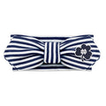 Creative Knitwear Notre Dame Fighting Irish Infant Girls Navy Striped Hair Knot Headband Embroidered Logo - Size Newborn - 4T