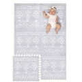 Lillefolk Baby Play Mat for Floor – 4x6ft Gray | Soft Non Toxic Premium EVA Foam Tiles for Tummy Time, Crawling & Playroom – Waterproof Interlocking Floor Mat for Babies & Toddlers (6 Tiles)