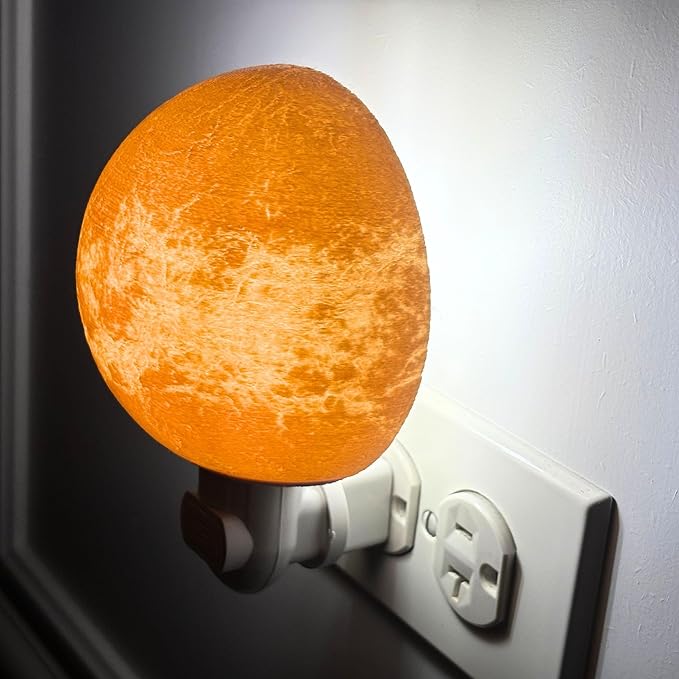 Moon Night Lights | Night Lamp LED Light | 3D Solar System NightLight, Planet Home Décor, Space Nursery, Kids Room, Space Gift, Birthday Gifts, Bedroom Decorations (Venus, 4 Inch)