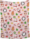 Christmas Blanket for Couch, Sofa, Bed, Living Rooms - Holiday Decor Gift for Girls Boys, 40"x50" Kids/Throw Size