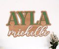 Large Wood Nursery Sign | Nursery name sign for Kids | Custom Wood Name Sign | 3D Wood Baby Name Sign (Green)