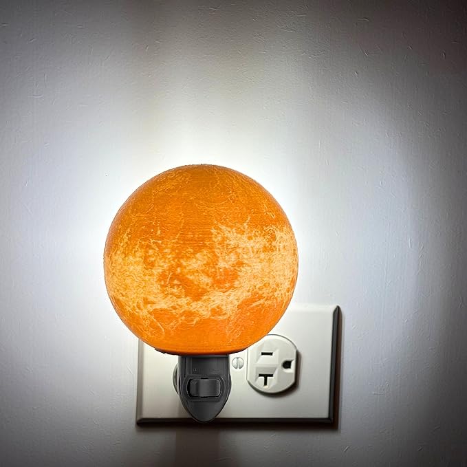 Moon Night Lights | Night Lamp LED Light | 3D Solar System NightLight, Planet Home Décor, Space Nursery, Kids Room, Space Gift, Birthday Gifts, Bedroom Decorations (Venus, 5 Inch)
