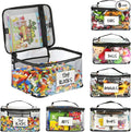6-Pack Extra Large Toy Storage Bags with Zippers & Labels, Reusable Clear TPU Waterproof Organizer for Kids Toys, Building Blocks, Puzzles, Dolls, Board Games - Durable, BPA-Free, Travel-Friendly