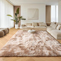 ONASAR 8x10 Area Rugs for Living Room, Tie-Dyed Beige Large Fluffy Bedroom Rug, Washable Soft Plush Thick Shaggy Big Floor Carpet for Kids Boy Girls Teen Dorm Nursery Indoor Home Decor Aesthetic