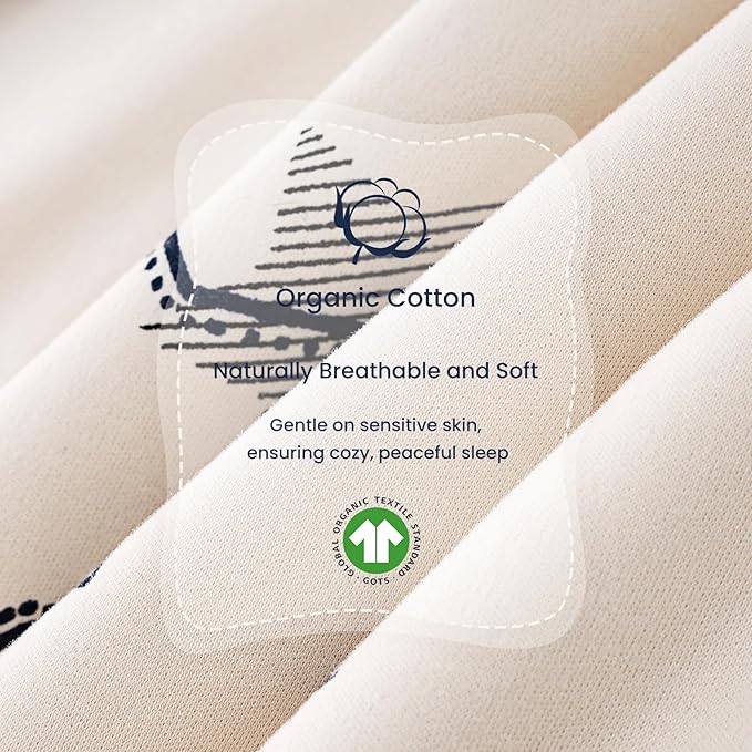 Unisex Sleeping Bag for Babies and Toddlers 1.0 Tog Sleep Sack 0-6 Months, Newborn Sleep Sack, Wearable Blanket Baby, One Piece Long Sleeves, Gifts for Baby