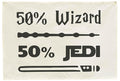 50% Wizard 50% Jedi Boys Nursery Banner Wall Decor-Playroom Baby Room Bedroom Kindergarten Wall Decorations-Baby,Shower Gift for Boys Kids-Rectangular Canvas Flag Banner