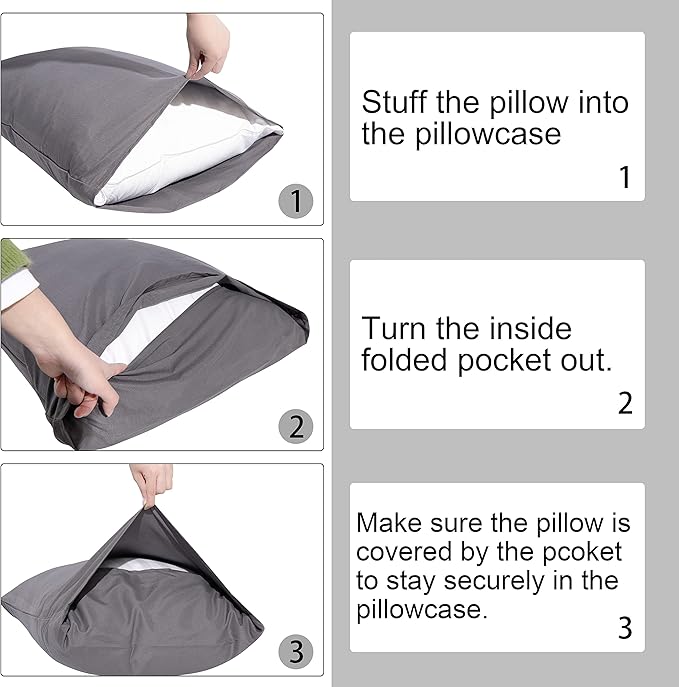 NTBAY Microfiber Toddler Pillowcases with Envelope Closure, 2 Pack 100% Brushed Microfiber Super Soft Travel Kids Nursery Pillow Cases, 14"x20" Fits Pillows Sized 12"x16" 13"x18" 14"x19", Mint