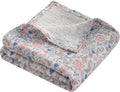 NTBAY 2 Layer Muslin Cotton Baby Swaddle Blanket, 42x60 Soft and Breathable Receiving for Newborns and Infants, Perfect for Crib, Stroller, Travel, Lightweight Nursery Blanket, Vintage Floral