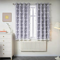 MYSKY HOME Lilac Curtains for Girls Bedroom Kids Curtain White Pom Pom Sheer Window Curtains 2 Panels Grommet Room Darkening Double Layer Nursery Curtains 63 Inches Length, Light Purple, W52 X L63