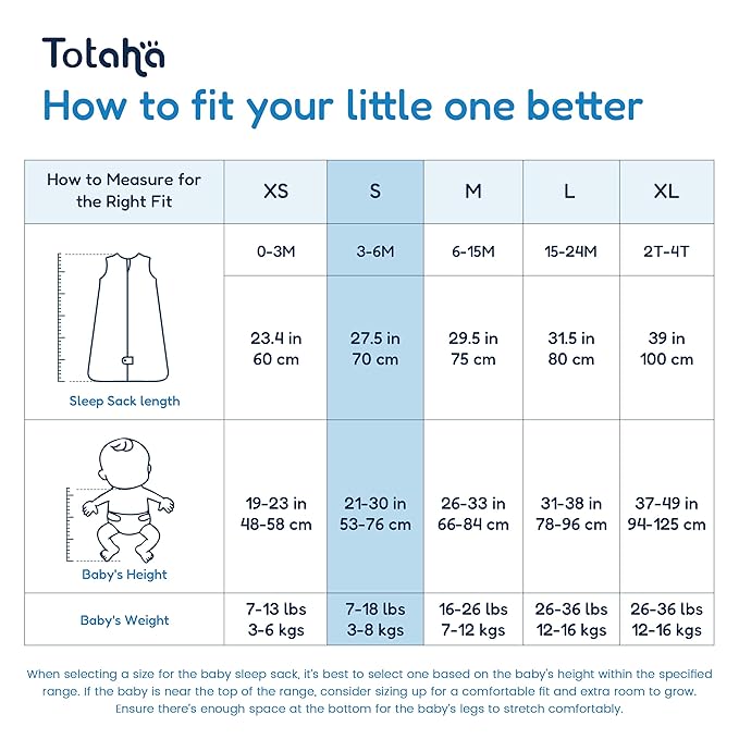 TotAha Sleep Sack 3-6 months, Buttery Soft Swaddle Transition Wearable Blanket Baby Sleeping Bag for Girl Boy,3 Pack 0.5 TOG