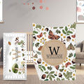 Personalized Crib Bedding Set, Toddler Plant Theme Set with Name, 2 Pcs Baby Crib Set for Infant Babys, Comfort Double Layer Blanket and Crib Sheet, Newborns Gifts