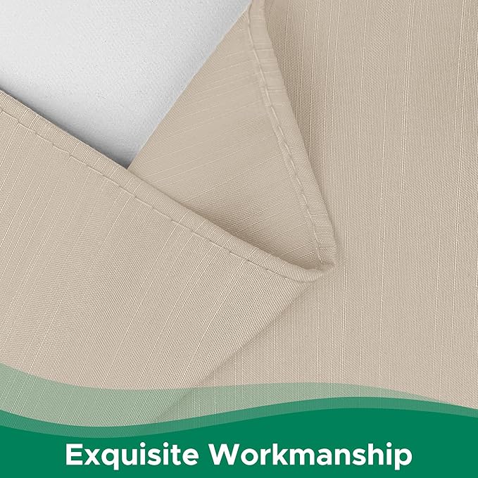 Biscaynebay Wrap Around Bed Skirts for Full & Full XL Beds 22" Long Drop, Light Camel Adjustable Elastic Dust Ruffles Easy Fit Wrinkle Resistant Silky Luxurious Fabric Machine Washable