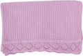 Baby Knit Blanket, 100% Cotton Waffle Patterns, Soft, Cozy, Lightweight Swaddle for Newborn & Infant Swaddling Beige Neutral, Perfect Baby Shower Ideas Lilac 30x40
