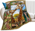 jerkboo Giraffe Blanket Throws Giraffe Gifts Giraffe Lovers Throw Blanket for Girls Boys Kids Adults Soft Warm Cozy Fleece Blanket for Couch Sofa Bed 50""x40""