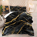 Black and Gold Comforter King: Abstract Black Marble Bedding Sets for Teens Adults Bedroom Home Decor Modern Luxury Gold Glitter Quilt Bed Set 3 Piece