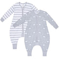 Mama Cheetah Toddler Sleep Sack with Feet, Long Sleeve 0.5 TOG Organic Cotton Baby Sleeping Bag with Legs, Wearable Blanket for Walkers w/ 2-Way Zipper, Toddler Blanket for Girls & Boys 6-18 M