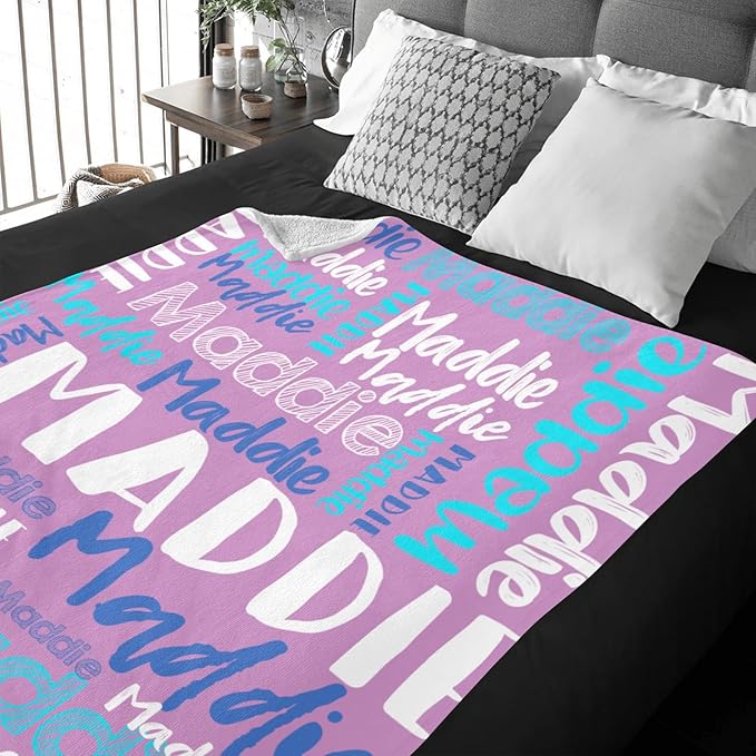 Dr.TOUGH Personalized Blankets with Name Customized Baby Blankets for Girls Boys Adults Monogrammed Blankets and Throws Christmas Birthday Mothers Fathers Valentines Day Gift (Grass-Green,30''×40'')