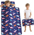 Viviland Toddler Kid Nap Mat for Preschool, Slumber Bag with Pillow and Blanket, Daycare Sleeping Bag Kindergarten Sleep Mat