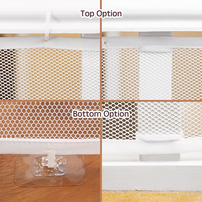 Banister Guard for Baby - 10ft x 3ft, Child Safety Net, Stair Railing Proof Mesh for Kids, Toys, Pets - White
