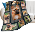 French Bulldog Gifts & Decor: Cute Dog Throw Blanket - Soft, Warm, Cozy Fleece for Couch, Sofa, Bed - 80"x60"