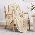 Love's cabin 6 Layer 100% Cotton Muslin Blanket, 60"x80" Twin Muslin Blanket for Couch Bed, Lightweight and Breathable Cotton Gauze for Adult, Beige