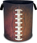 Football Laundry Basket Oxford Cloth Ball Texture Laundry Hamper With Handle Foldable Portable Clothes Storage Basket 18.9 X 16.5 Inch Storage Bag For Laundry Room/Bathroom/Bedroom/Dormitories