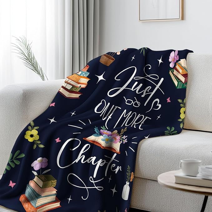 Book Lovers Gifts for Book Lovers Women, Bookish Gift for Readers, Reading Blanket, Books Club/Bookworm/Reading Gift for Women, Literary Gifts Blanket 60"*50"