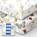 Crib Sheets for Boy Girl, Premium Soft Butterfly Crib Mattress Fitted Sheet, Ultra Breathable Baby Sheets, Super Stretchy Baby Bed Sheets 28''x52''x9'' Extra Deep Pocket, 2 Pack