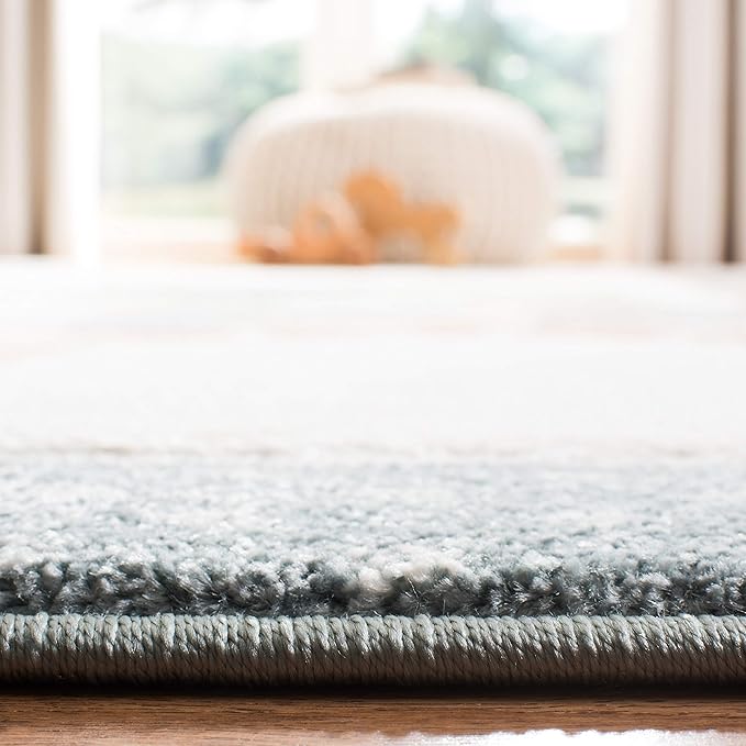 SAFAVIEH Carousel Kids Collection Area Rug - 6'7" x 9', Ivory, Animal Design, Non-Shedding & Easy Care, Ideal for High Traffic Areas for Boys & Girls in Playroom, Nursery, Bedroom (CRK120A)