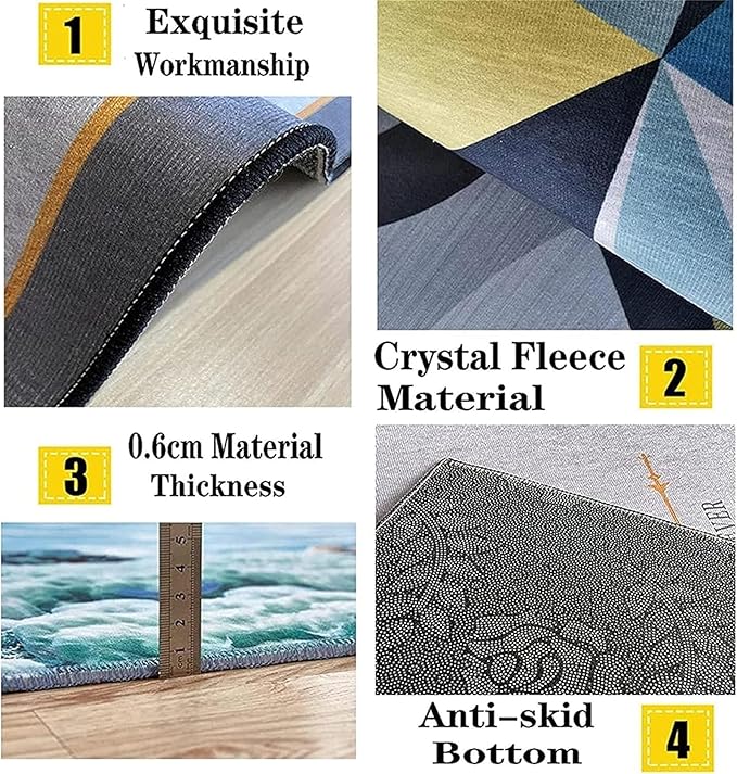 Cartoon Space Solar System Planet Area Rug,5x8ft,Outer Space Themed Rugs, Non-Slip Washable, Easy Care Rug, Suitable for Kids Playroom, Boys and Girls Room Decor