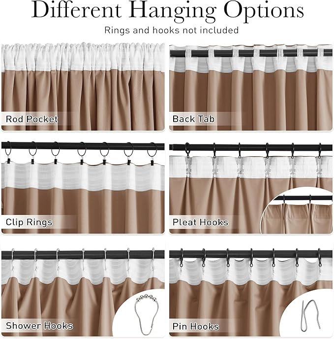 StangH Blush Beige Nursery Kids Curtains 102 inches Soft Velvet Room Darkening Thermal Insulated Drapes for Living Room Bedroom Decor Back Tab, W52 x L102, 2 Panels