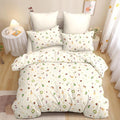 Christmas Duvet Cover Full Size Gingham Red Bow Christmas Tree Bedding Set 3 Pcs Kids Boys Girls Plaid Heart Xmas Holiday Reversible Comforter Cover with Zipper Closure (No Comforter)
