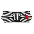 Creative Knitwear Louisville Cardinals Infant Girls Black/White Striped Hair Knot Headband Embroidered Logo - Size Newborn - 4T
