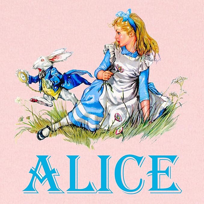 CafePress Alice in Wonderland Blue Baby Blanket, Super Soft Newborn Swaddle