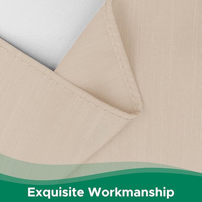 Biscaynebay Wrap Around Bed Skirts with Adjustable Belts for Full & Full XL Beds 15" Drop, Sand Elastic Dust Ruffles Easy Fit Wrinkle & Fade Resistant Silky Luxurious Fabric Machine Washable