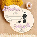 Nazenti Personalized Baby Announcement Signs, Custom Baby Name Wooden Sign, Birth Announcement Sign For Hospital, Baby Shower Gift, Newborn Sign, Welcome Sign, Baby Boy Or Girl Announcement Sign