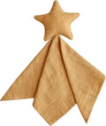 mushie Star Security Blanket | Baby Lovey | 100% Organic Muslin Cotton (Fall Yellow)