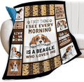 Beagles Dog Print Blanket Best Dog Pet Animal Throw Blankets for Couch Sofa Stuff Decor Gifts Lightweight Soft Cozy Fleece Plush Warm Flannel Bedding for Lover Man Woman Teen Adults 40"x50"