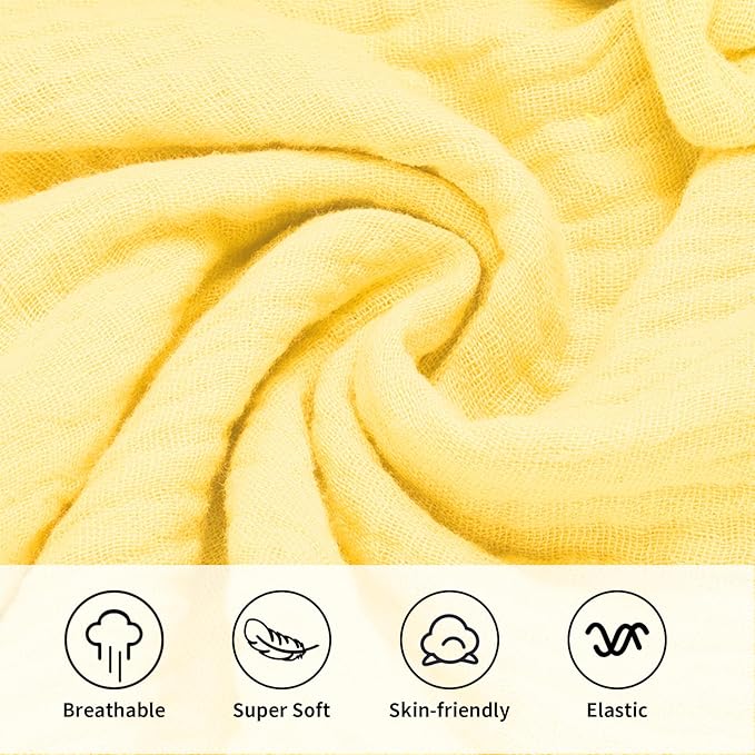 Little Rawr Organic Cotton Muslin Lion Loveys for Babies Baby Security Blanket Baby Snuggle Toy Newborn Essentials Must Haves(Lion-Yellow)