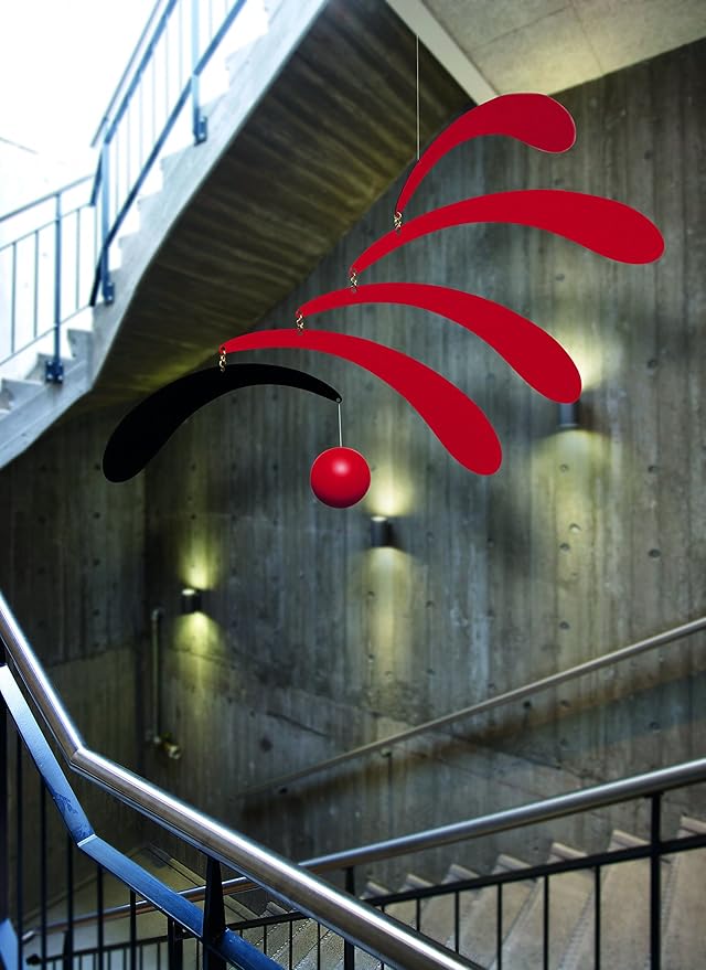 Large Flowing Rhythm Hanging Mobile - 75 Inches - Aluminum - Handmade in Denmark by Flensted