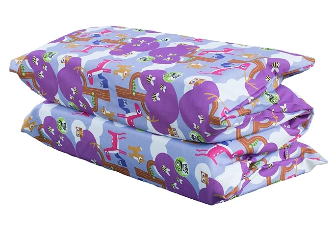 KinderMat 1.5" Thick + PBS Kids Kinderbundle - Washable Cover, Special Edition - Woodland Friends Design - Regular, Sheet is 47" x 22", Value Bundle Great for Daycare & Family Households