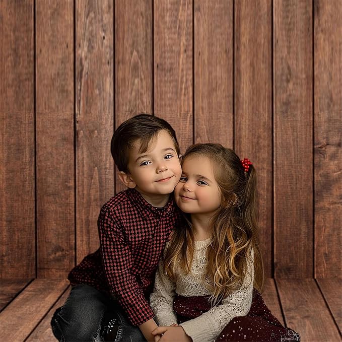 Kate Photography Foor Mats Brown Wood Printed Floor Mats Rubber Floor Mat Newborn Photography Drops Photo Studio Props 5x4ft