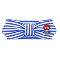 Creative Knitwear Kansas Jayhawks Infant Girls Royal/White Striped Hair Knot Headband Embroidered Logo - Size Newborn - 4T